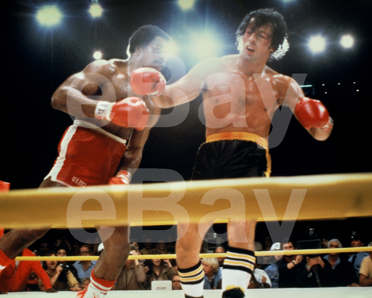 Rocky II 1979 Sylvester Stallone 10x8 Foto Carl Weathers